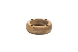 Beeztees DBL Köpek Mama Su Kabı, Dışı Masif Ahşap, Paslanmaz Çelik, 13,5cm, 350ml - Thumbnail