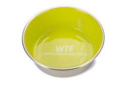 Beeztees Köpek Mama Su Kabı, Paslanmaz Çelik, İçi Sarı, 20cm, 1,9L - Thumbnail