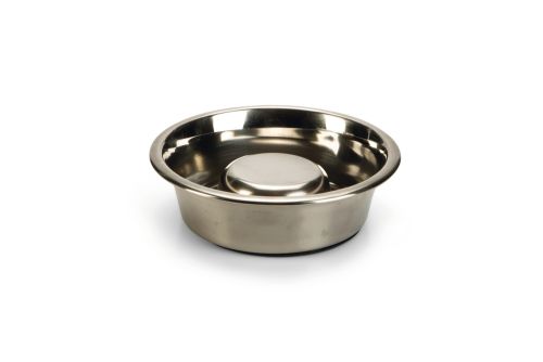 Beeztees Köpek Yavaş Besleme Mama Kabı, Paslanmaz Çelik, 16cm