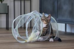 Beeztees Yavru Kedi Tüneli, Spiral Şeklinde, 60x25x25cm - Thumbnail