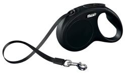 Flexi - Flexi Yeni Klasik, Şerit Uzatma, S 5M Siyah