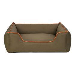 Pet Comfort - Pet Comfort Alpha Köpek Yatağı Haki w Turuncu Biye L 105x85cm