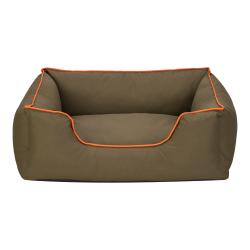 Pet Comfort - Pet Comfort Alpha Köpek Yatağı Haki w Turuncu Biye M 80x65cm