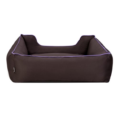 Pet Comfort Alpha Köpek Yatağı Kahverengi w Mor Biye L 105x85cm