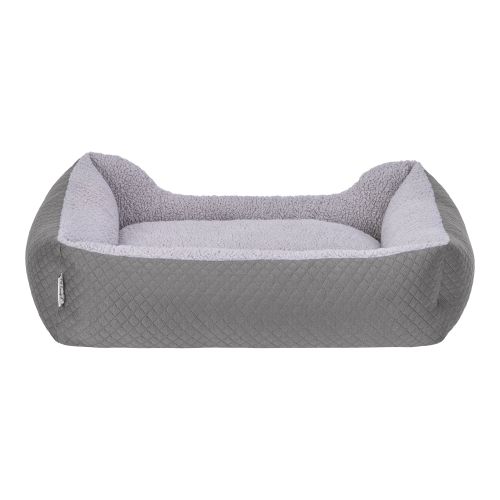 Pet Comfort Bravo Duo Köpek Yatağı Gri/Gri Peluş M 75x60cm