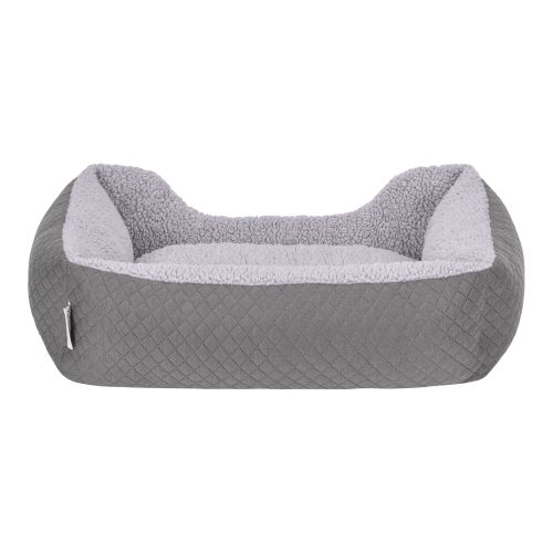 Pet Comfort Bravo Duo Kedi ve Köpek Yatağı Gri/Gri Peluş S 55x45cm