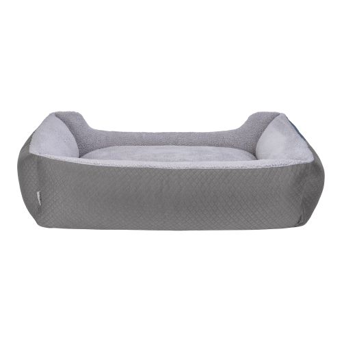 Pet Comfort Bravo Duo Köpek Yatağı Gri/Gri Peluş XL 105x80cm