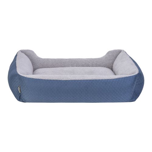 Pet Comfort Bravo Duo Köpek Yatağı Mavi/Gri Peluş L 90x70cm