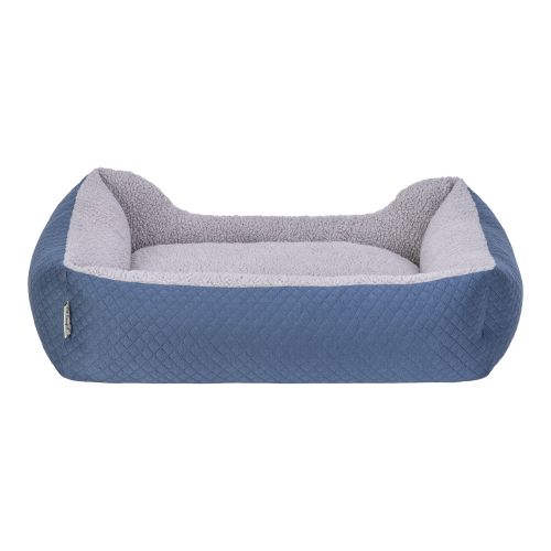 Pet Comfort Bravo Duo Köpek Yatağı Mavi/Gri Peluş M 75x60cm