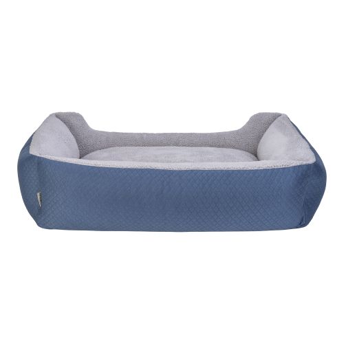 Pet Comfort Bravo Duo Köpek Yatağı Mavi/Gri Peluş XL 105x80cm