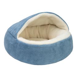 Pet Comfort Cosy Kedi/Köpek Yatağı, Mavi-Beyaz 55x55x20cm - Thumbnail