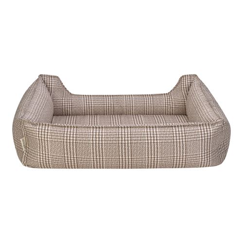 Pet Comfort Delta Bej Kareli Köpek Yatağı M 90x70cm