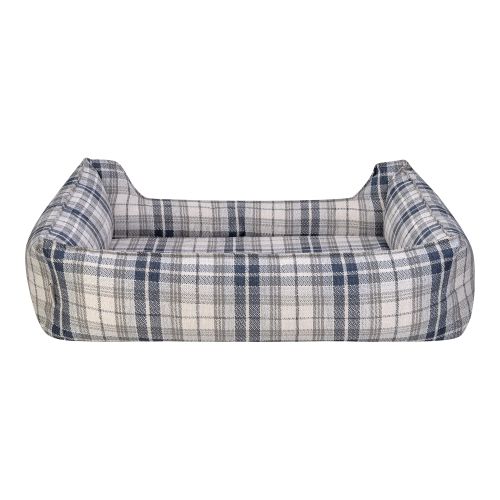 Pet Comfort Delta Lacivert Kareli Köpek Yatağı L 105x80cm