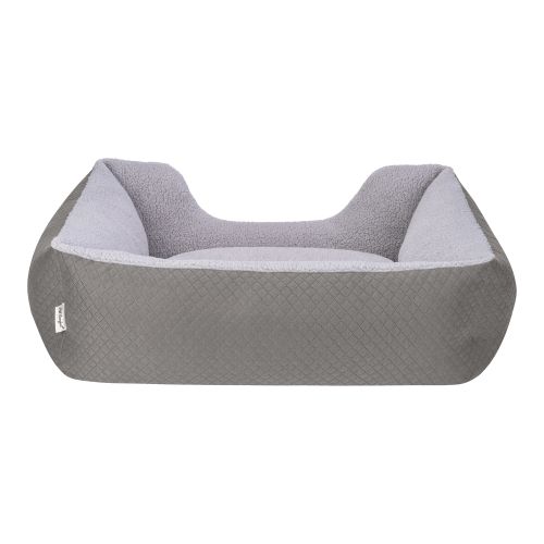 Pet Comfort Echo Köpek Yatağı Gri/Gri Peluş M 80x65cm