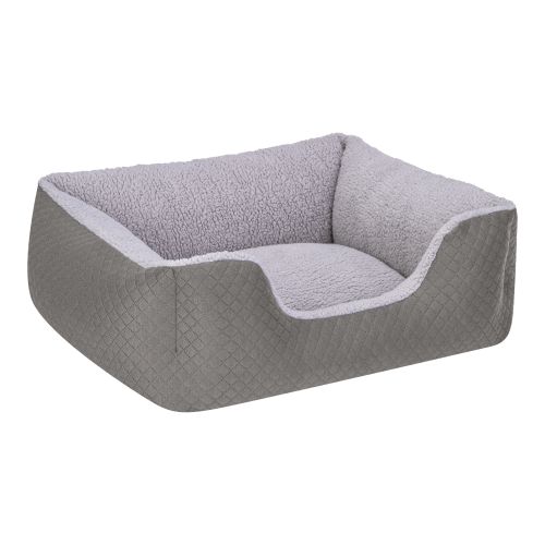 Pet Comfort Echo Kedi ve Köpek Yatağı Gri/Gri Peluş S 60x50cm