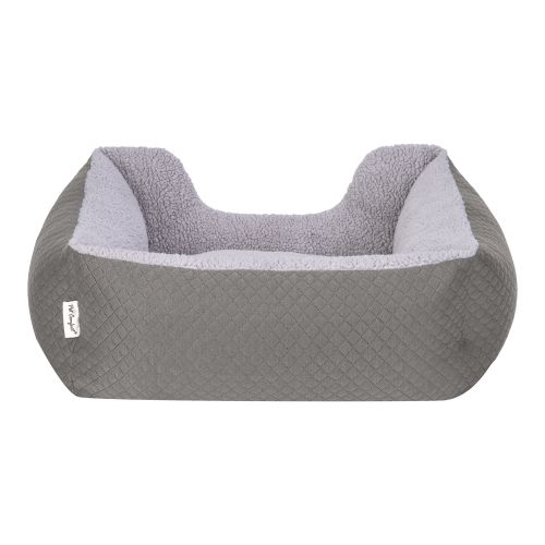 Pet Comfort Echo Kedi ve Köpek Yatağı Gri/Gri Peluş S 60x50cm