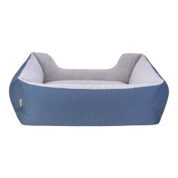 Pet Comfort Echo Köpek Yatağı Mavi/Gri Peluş L 105x80cm - Thumbnail