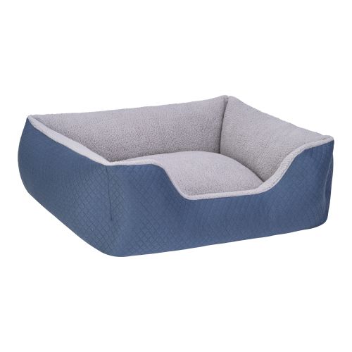 Pet Comfort Echo Köpek Yatağı Mavi/Gri Peluş M 80x65cm