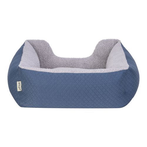 Pet Comfort Echo Kedi ve Köpek Yatağı Mavi/Gri Peluş S 60x50cm