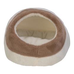 Pet Comfort Nest Kedi Yatağı Ecru/Kahverengi 40x40cm - Thumbnail