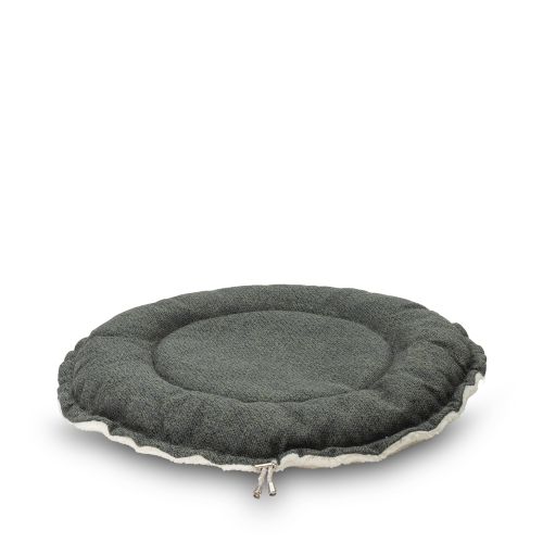 Pet Comfort Sunflower Çift Taraflı Koyu Yeşil/Ekru Kedi ve Köpek Yatağı 60cm