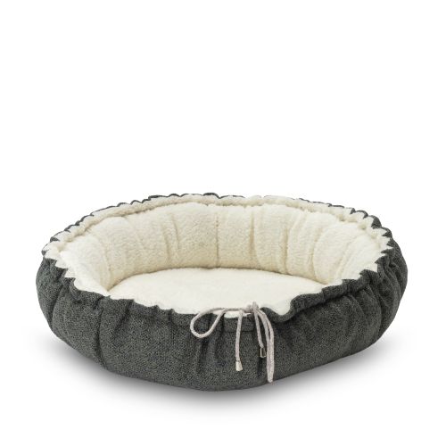 Pet Comfort Sunflower Çift Taraflı Koyu Yeşil/Ekru Kedi ve Köpek Yatağı 85cm