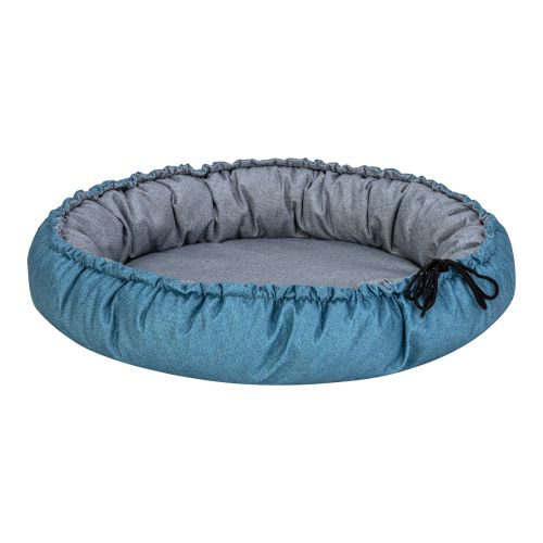 Pet Comfort Sunflower Kedi ve Köpek Yatağı Çift Taraflı Mavi/Gri 85cm