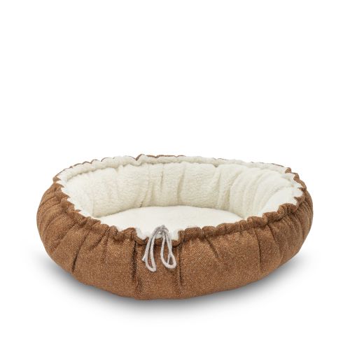 Pet Comfort Sunflower Çift Taraflı Terra/Ekru Kedi ve Köpek Yatağı 85cm
