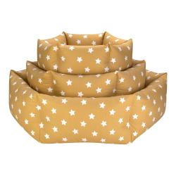 Pet Comfort Tokyo Sarı Star Köpek Yatağı M 70cm - Thumbnail
