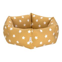 Pet Comfort Tokyo Sarı Star Kedi ve Köpek Yatağı S 50cm - Thumbnail