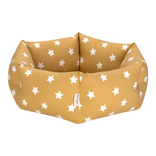 Pet Comfort Tokyo Sarı Star Kedi ve Köpek Yatağı S 50cm