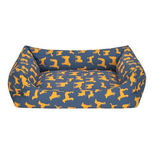 Pet Comfort Uniform Lacivert-Sarı Köpek Yatağı M 70x60cm
