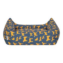 Pet Comfort Uniform Lacivert-Sarı Köpek Yatağı M 70x60cm - Thumbnail