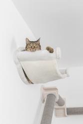 Trixie Kedi Hamak Duvara Montaj 54x28x33cm Beyaz Gri - Thumbnail