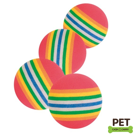 Trixie Kedi Oyuncağı Renkli Top 3,5cm