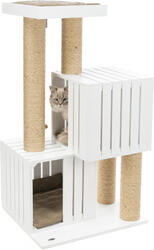 Trixie Kedi Tırmalama ve Oyun Evi 114cm Beyaz Kum Beji - Thumbnail