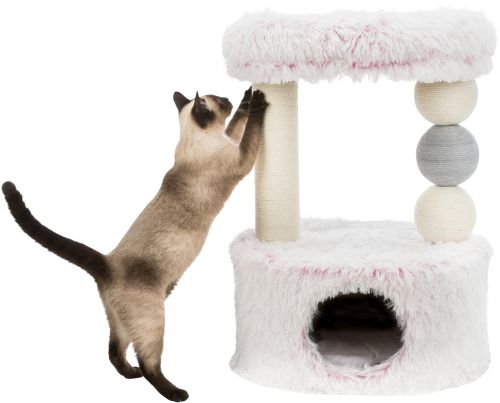 Trixie Kedi Tırmalama ve Yatağı 73cm Beyaz Pembe