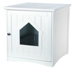 Trixie - Trixie Kedi Tuvalet Evi, 49X51X51cm Beyaz