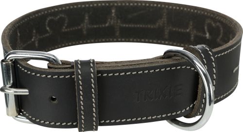 Trixie Köpek Boyun Tasması Kalın Deri 55-65cm 40mm L-XL Siyah