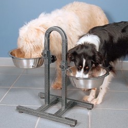 Trixie Köpek İkili Paslanmaz Çelik Ayaklı Mama Su Kabı Seti 2,8Lt 24cm - Thumbnail