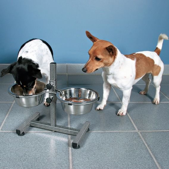 Trixie Köpek Paslanmaz Çelik Ayaklı Mama ve Su Kabı 2×1,8Lt 20cm