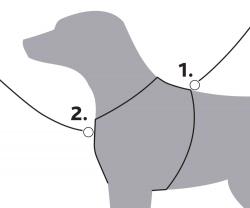 Trixie Köpek Premium Göğüs Tasması L-XL 85-105cm 25mm Çivit Mavi - Thumbnail