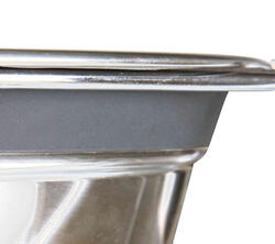 Trixie Mama Su Kabı Tıkırtısız Paslanmaz Çelik, 2x0,25Lt 11cm Gri - Thumbnail